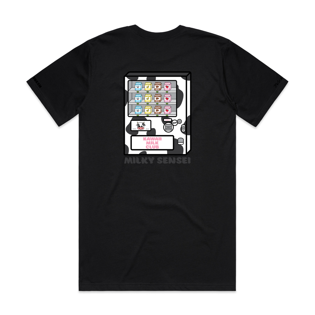 Kawaii Milk Club Tee - Fresh (Black/Black)